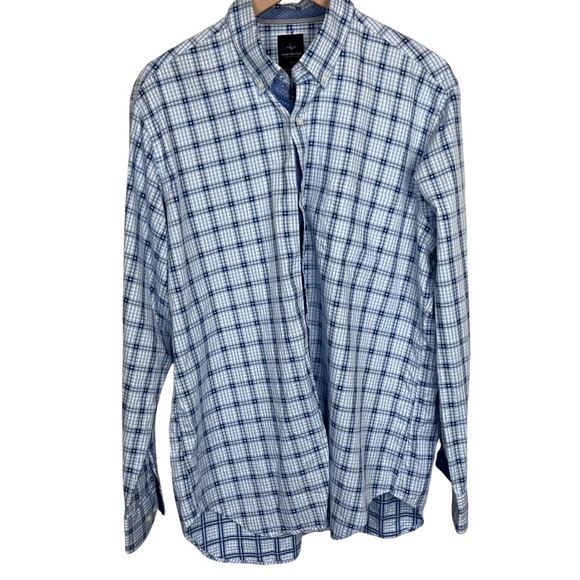 Tailorbyrd Other - Tailorbyrd Blue Plaid Long Sleeve Button Up Dress Shirt XL